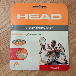 HEAD FXP Power Tennis Racket String 17g 1.24mm Half Set Natural 281159-17NT-11-N